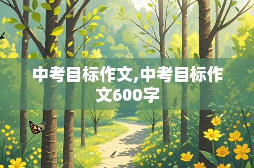 中考目标作文,中考目标作文600字