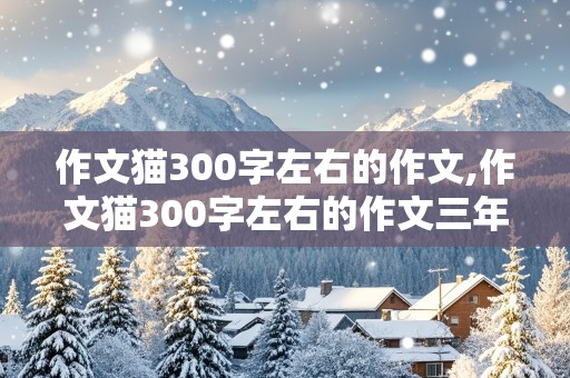 作文猫300字左右的作文,作文猫300字左右的作文三年级