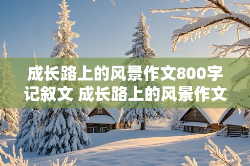 成长路上的风景作文800字记叙文 成长路上的风景作文800字记叙文从小到大