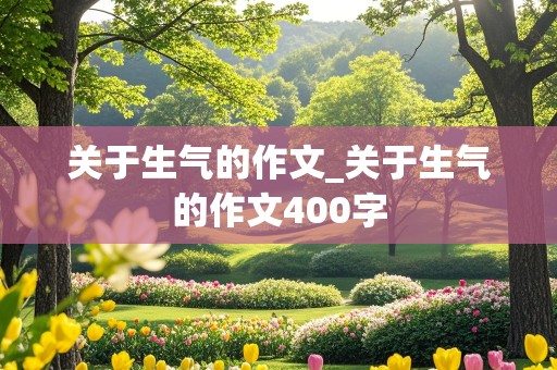 关于生气的作文_关于生气的作文400字