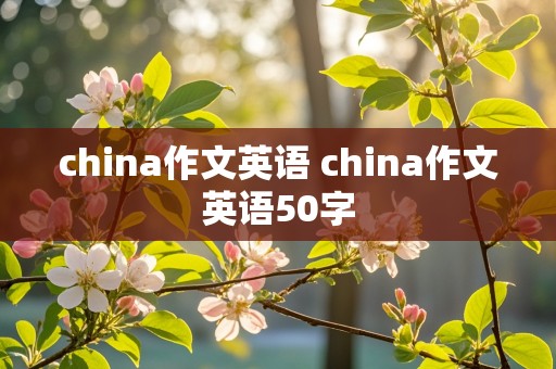 china作文英语 china作文英语50字