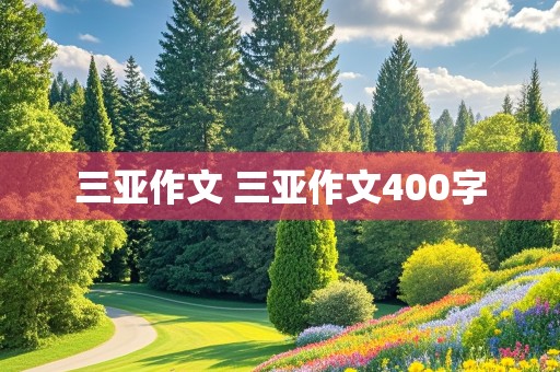 三亚作文 三亚作文400字