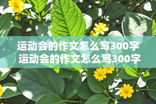 运动会的作文怎么写300字 运动会的作文怎么写300字左右