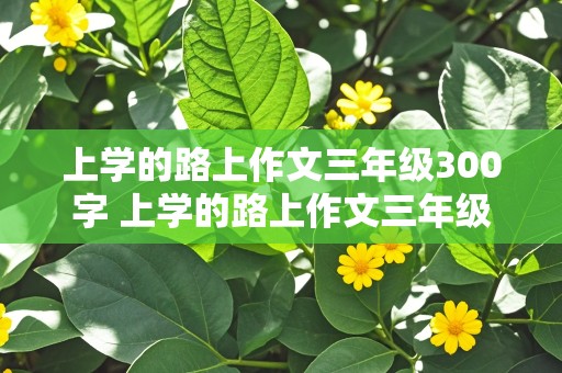 上学的路上作文三年级300字 上学的路上作文三年级300字,一年四季