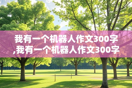 我有一个机器人作文300字,我有一个机器人作文300字英文