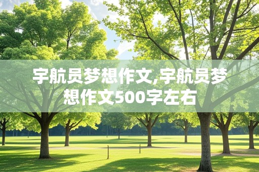 宇航员梦想作文,宇航员梦想作文500字左右