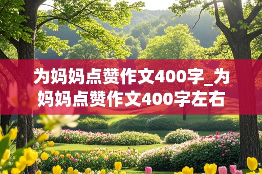 为妈妈点赞作文400字_为妈妈点赞作文400字左右