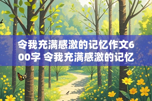 令我充满感激的记忆作文600字 令我充满感激的记忆作文600字左右