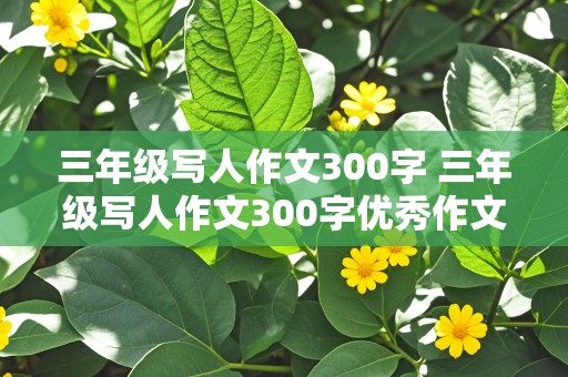 三年级写人作文300字 三年级写人作文300字优秀作文