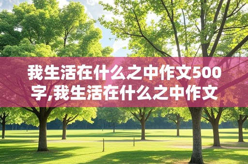 我生活在什么之中作文500字,我生活在什么之中作文500字初中