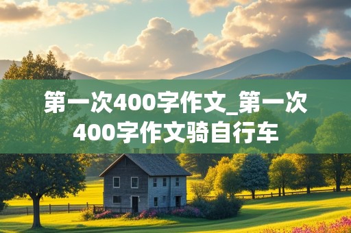 第一次400字作文_第一次400字作文骑自行车