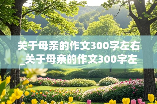 关于母亲的作文300字左右_关于母亲的作文300字左右初一