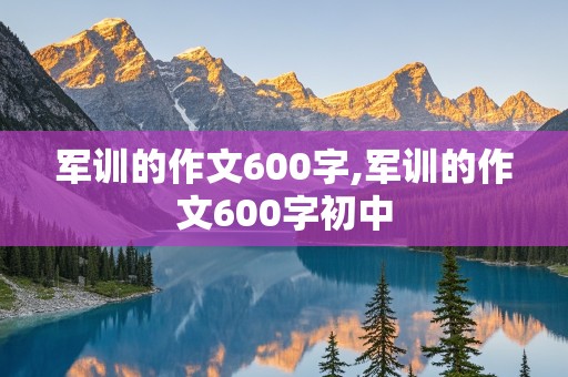 军训的作文600字,军训的作文600字初中