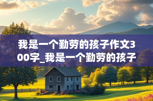 我是一个勤劳的孩子作文300字_我是一个勤劳的孩子作文300字作文