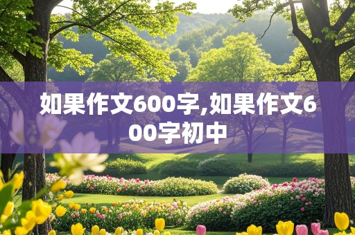 如果作文600字,如果作文600字初中