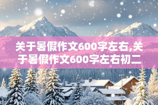 关于暑假作文600字左右,关于暑假作文600字左右初二