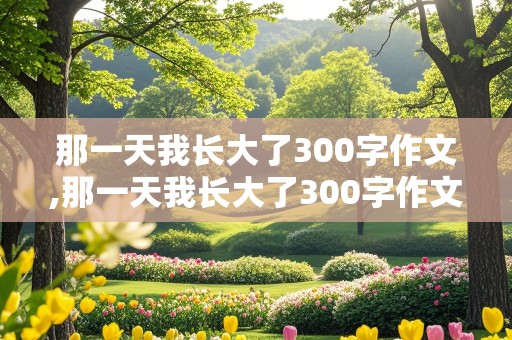 那一天我长大了300字作文,那一天我长大了300字作文五年级学生下册