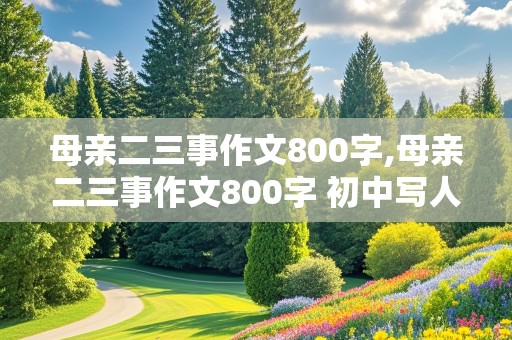 母亲二三事作文800字,母亲二三事作文800字 初中写人