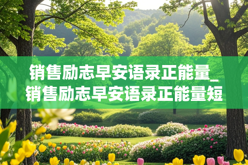 销售励志早安语录正能量_销售励志早安语录正能量短句