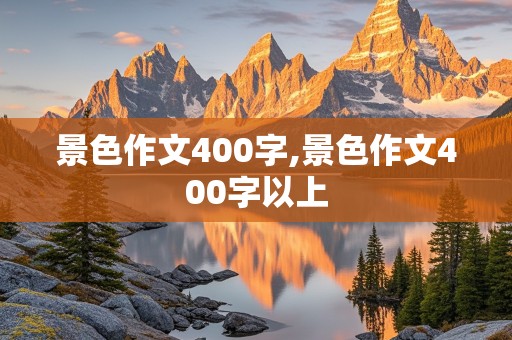 景色作文400字,景色作文400字以上