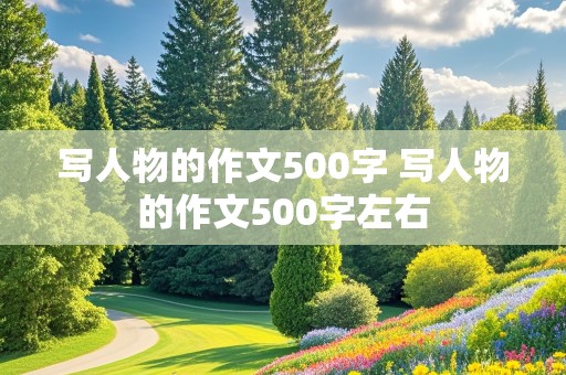 写人物的作文500字 写人物的作文500字左右