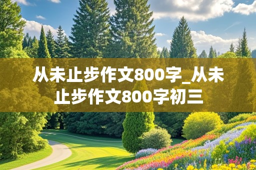 从未止步作文800字_从未止步作文800字初三