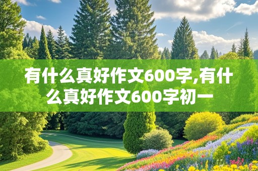 有什么真好作文600字,有什么真好作文600字初一