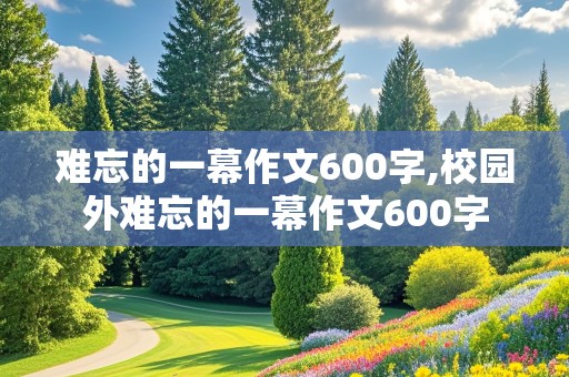 难忘的一幕作文600字,校园外难忘的一幕作文600字