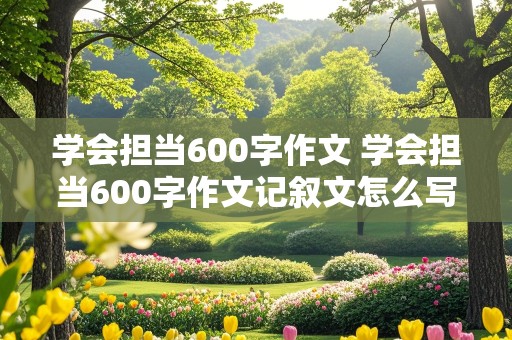 学会担当600字作文 学会担当600字作文记叙文怎么写