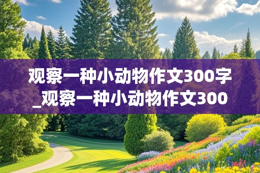 观察一种小动物作文300字_观察一种小动物作文300字左右