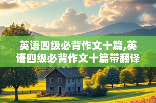 英语四级必背作文十篇,英语四级必背作文十篇带翻译