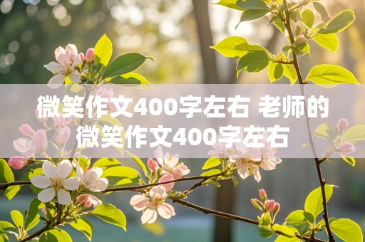 微笑作文400字左右 老师的微笑作文400字左右