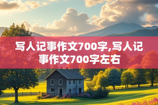 写人记事作文700字,写人记事作文700字左右