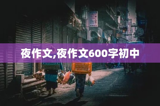 夜作文,夜作文600字初中