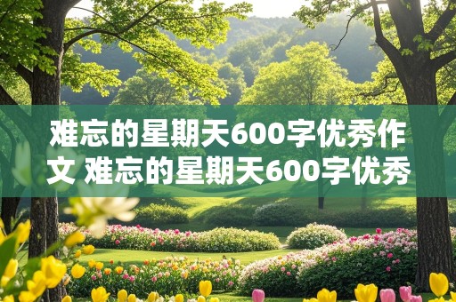 难忘的星期天600字优秀作文 难忘的星期天600字优秀作文初中