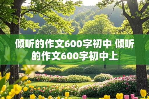 倾听的作文600字初中 倾听的作文600字初中上