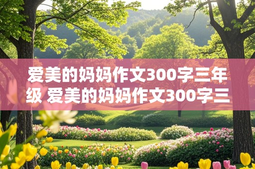 爱美的妈妈作文300字三年级 爱美的妈妈作文300字三年级怎么写