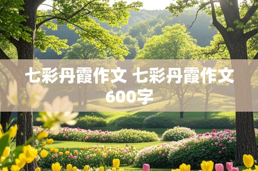 七彩丹霞作文 七彩丹霞作文600字