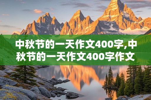 中秋节的一天作文400字,中秋节的一天作文400字作文