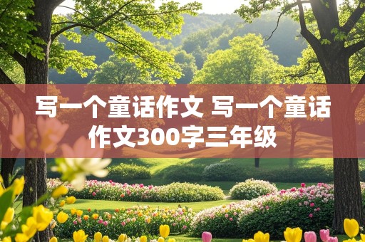 写一个童话作文 写一个童话作文300字三年级