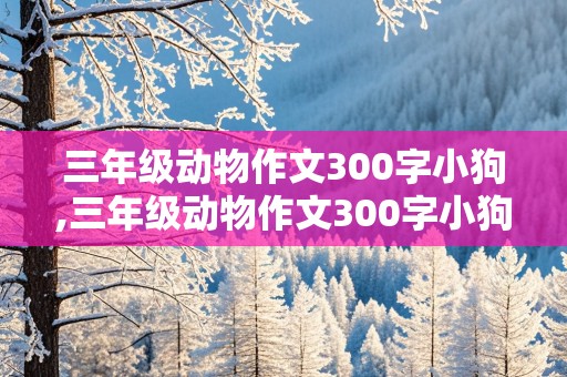 三年级动物作文300字小狗,三年级动物作文300字小狗的作文