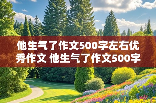 他生气了作文500字左右优秀作文 他生气了作文500字左右优秀作文免费