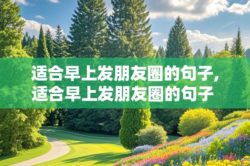 适合早上发朋友圈的句子,适合早上发朋友圈的句子 心情