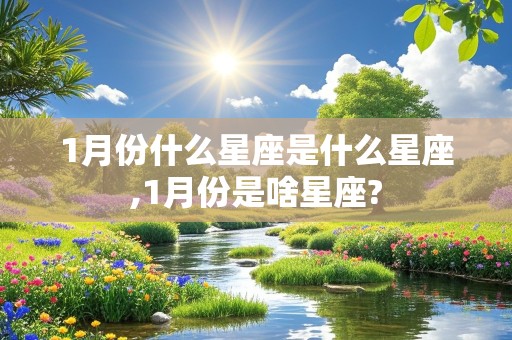 1月份什么星座是什么星座,1月份是啥星座?