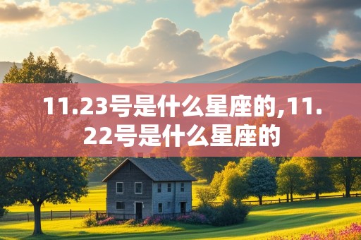 11.23号是什么星座的,11.22号是什么星座的