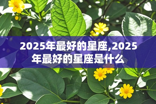 2025年最好的星座,2025年最好的星座是什么