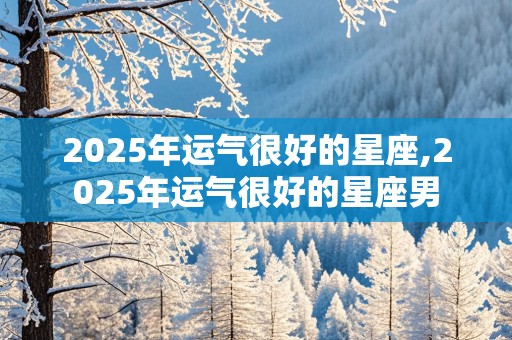 2025年运气很好的星座,2025年运气很好的星座男