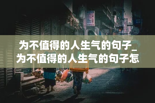 为不值得的人生气的句子_为不值得的人生气的句子怎么说