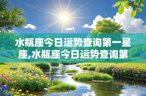 水瓶座今日运势查询第一星座,水瓶座今日运势查询第一星座网