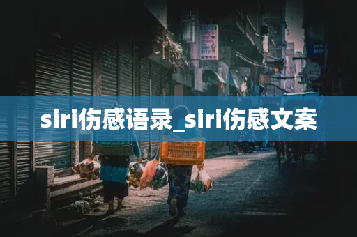 siri伤感语录_siri伤感文案